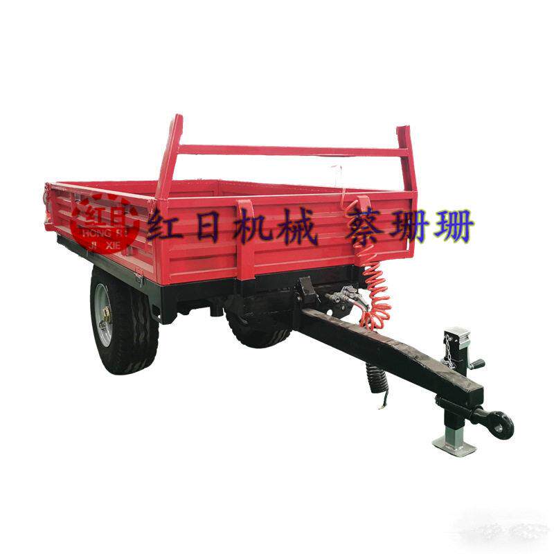 农用拖车3吨液压后翻自卸拖车拖斗半挂车自卸车厢农用拖车