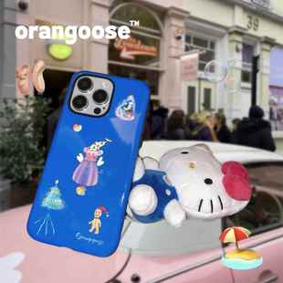 豆豆李兰迪同款·Orangoose.原创设计《圣诞杂技小象》韩国进口全包菲林二合一手机壳