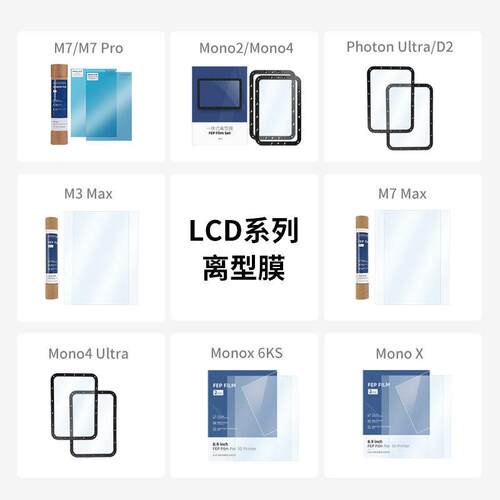 任意立方/纵横立方光固化3D打印机配件释放膜3D打印机配件
