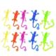 Sticky Lizard Gadget 12Pc for Retractable Toys Kids Colorful