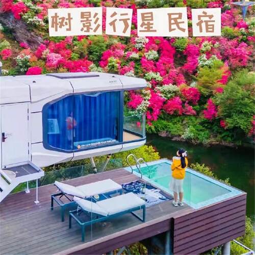 景区酒店房屋厂家直销网红可移动太空舱户外酒店特色民宿