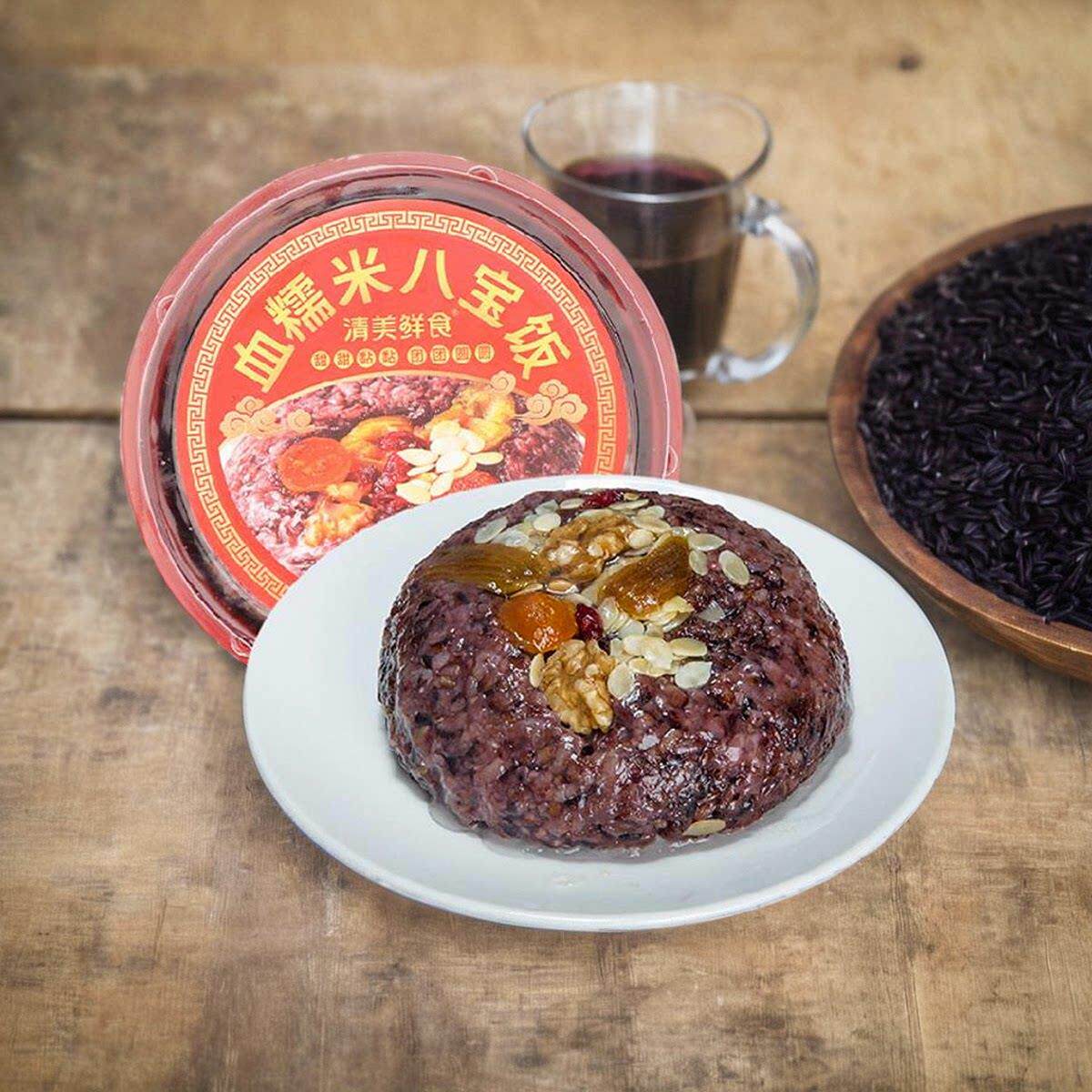 血糯米八宝饭糯米饭红豆沙方便速食早餐加热即食甜饭甜米饭紫米饭