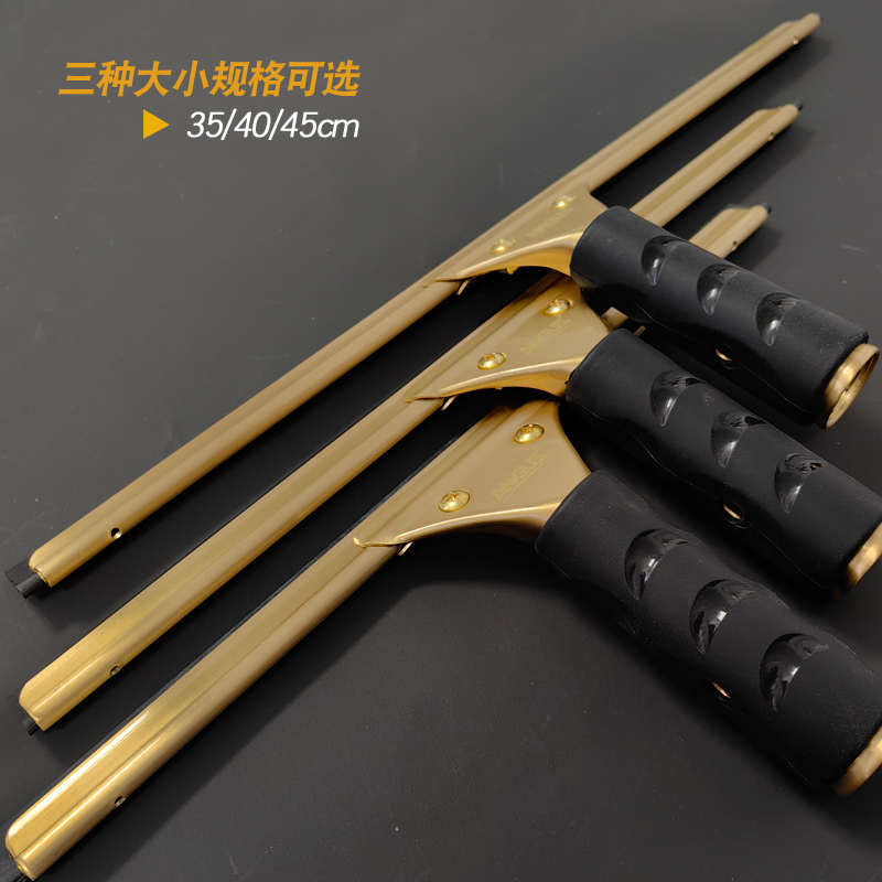 加厚铜质玻璃刮水器刮刀擦玻璃神器加长伸缩杆保洁专业擦窗工具