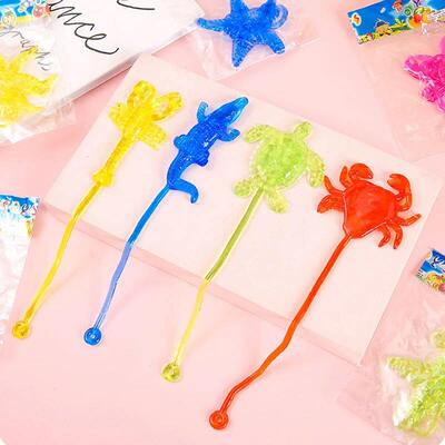 10pcs/bag Cute Ocean Animal y Sretchable y Toys Kids Birthda