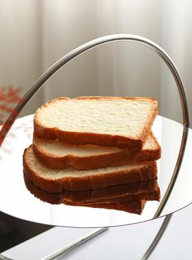 托轻奢摇收篮果盘装饰品蛋糕示水果盘Z09471展架创意艺术提篮纳盘