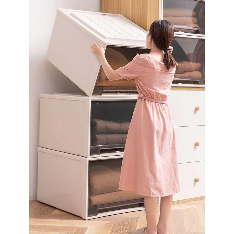 衣柜收纳箱抽屉式收纳盒家用衣橱衣物整理箱塑料衣服储物收纳柜子