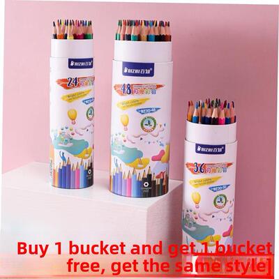 colour pencil painting students use 48 colour pencils with a