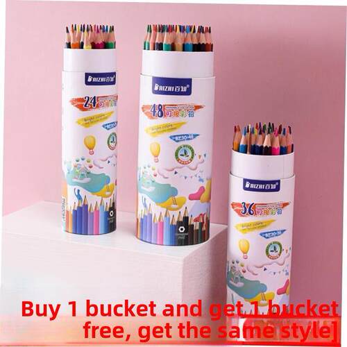 colour pencil painting students use 48 colour pencils with a