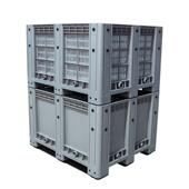 卡板箱式 车间中转物流工业周转箱带盖 托盘叉车专用塑料周转箱厚款