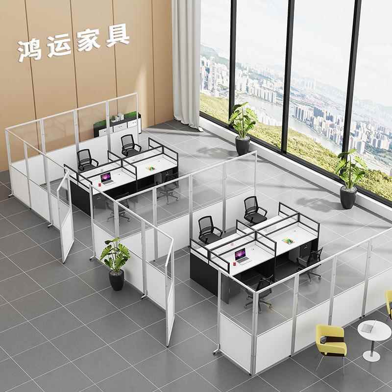 办公室可移动折叠透明亚克力有机玻璃屏风隔断墙公司车间挡板直销