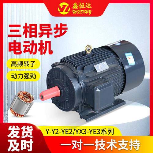 三相异步电动机YE2-200L1-2电机机床设备大功率风机用三相电动机