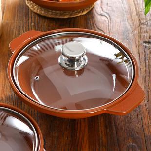 免开锅加厚铸铁锅煲仔饭砂锅煲家用燃气不粘锅商用浅煲啫啫煲炖锅