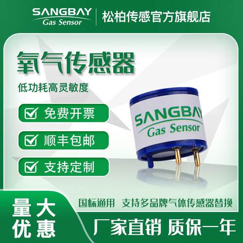sangbay松柏S4OXV电化学氧气浓度气体感测器四合一检测仪氧O2监视