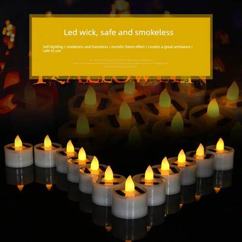 Waterproof Solar Electronic Candle LED Cylinder Candle Light