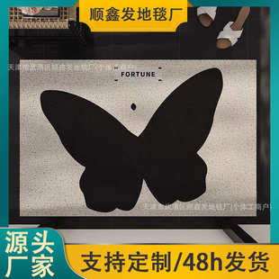 入户门玄关地垫刮泥蹭土pvc地垫耐脏易打理丝圈地垫ins风防滑垫子