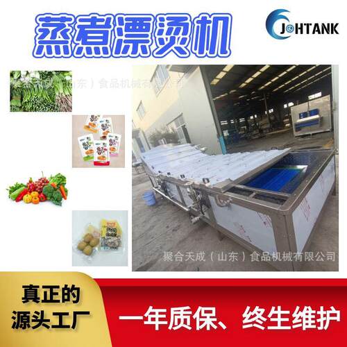 芹菜青椒漂烫杀青设备油菜娃娃菜蒸煮漂烫机杏鲍菇蒸煮杀青机