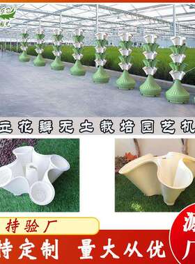 供应立体无土栽培花瓣/多层组合水培种植设备/大棚阳台创意式花架