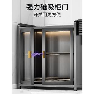 厨房置物架碗柜家用202碟5新款 带盖沥碗水碗架功多能放STK盘筷收