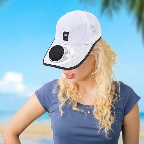 Sun Hat With Fan Baseball Hat Fan Hat Breathable Sports