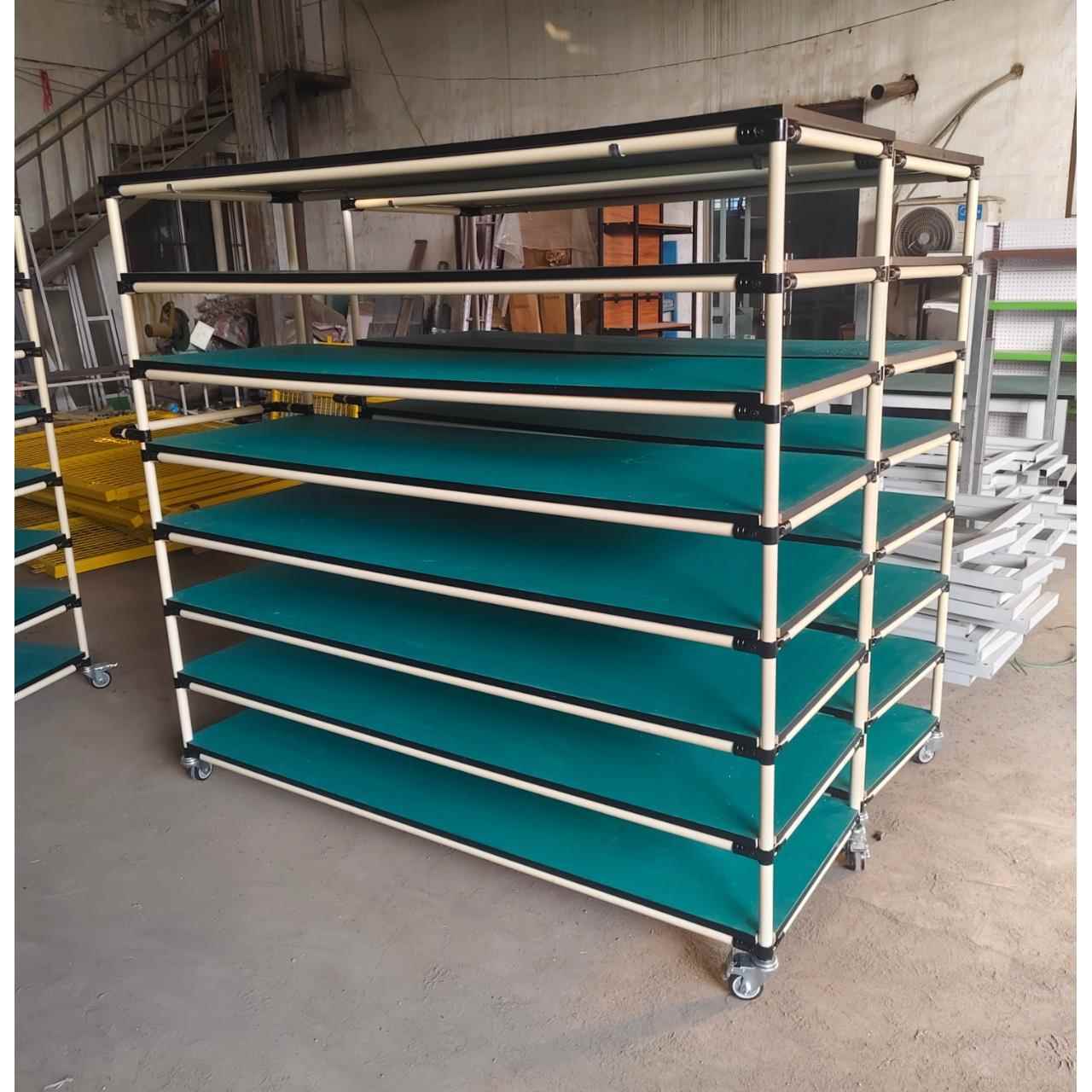 天津厂家专业生产防静电工作台 流水线工作台 精益管线棒周转车
