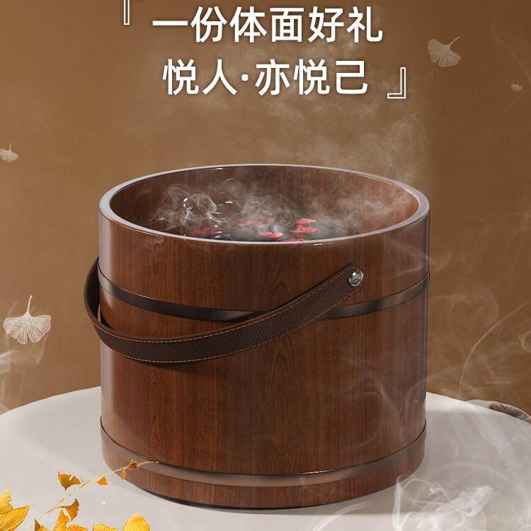 手提泡脚桶木质泡脚木桶冬天家用实木盆泡脚盆足浴盆洗脚盆洗脚桶