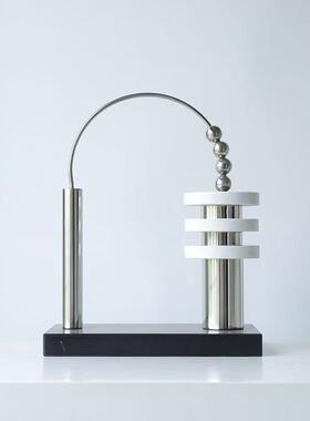 简约创意极简U形平衡摆件算盘摆件样板房桌面电视柜书架民宿装饰