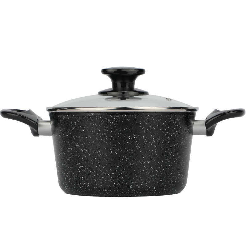 锅深ke3c家用石麦不粘锅锅汤锅粥加深蒸锅麦饭石炖锅