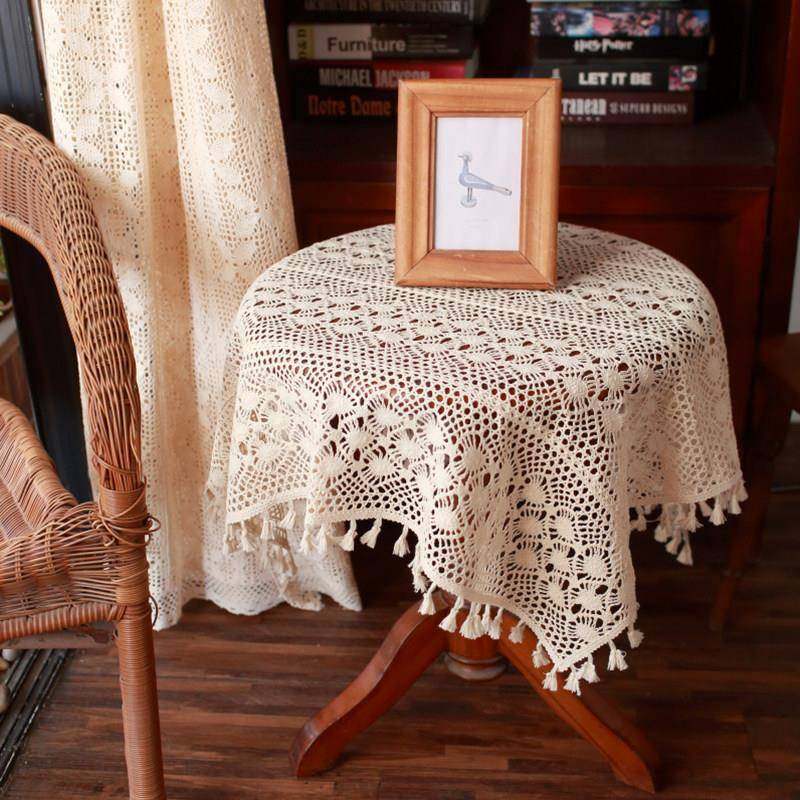 美式乡村风桌布茶几盖巾防尘布阳台花园圆北欧原木森系拍摄道具,居家布艺,桌布,淘宝优惠券,粉丝福利购,淘宝优惠卷