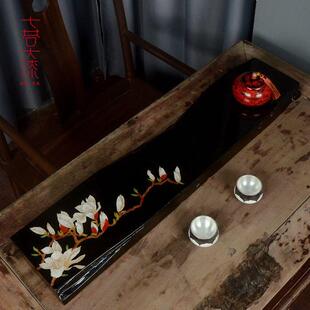 七巷漆器茶具福州大漆手工制作干湿两用茶盘随型原木茶室装饰茶台