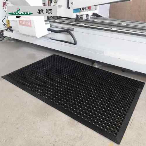厨房防滑地垫饭店餐厅防油防水脚垫工厂车间抗疲劳垫橡胶门垫垫子