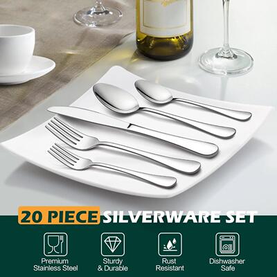 Silverware Flatware Cutlery Set Knife Fork Spoon Utensils