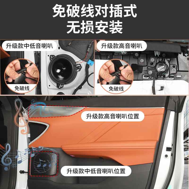 深S05中置喇叭升级全频四英中音响音升深蓝S05寸质蓝超响汽车改装