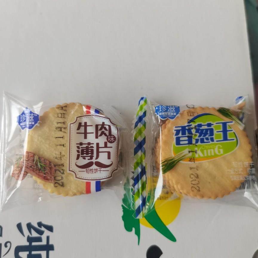珍滋香葱王/牛肉味薄片饼干 干1000g休闲 零食