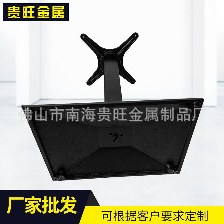 五金工厂供应西餐厅方形底盘桌脚台脚铸铁餐桌脚金属桌腿量大从优