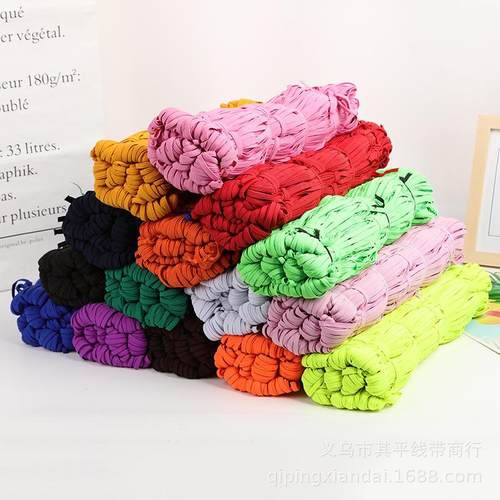 3-10mm黑白走马松紧带 6mm彩色现货扁橡筋带 桶装走马带高弹力