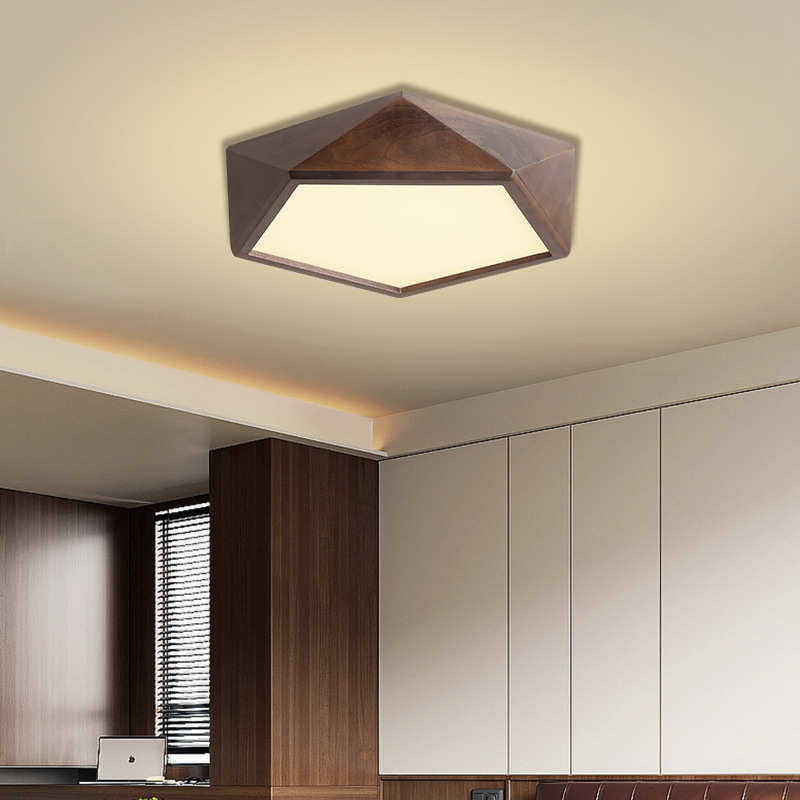 北美黑胡桃木卧室灯新款新中式简约护眼客厅书房极简实木吸顶灯,家装灯饰光源,智能吸顶灯,淘宝优惠券,粉丝福利购,淘宝优惠卷