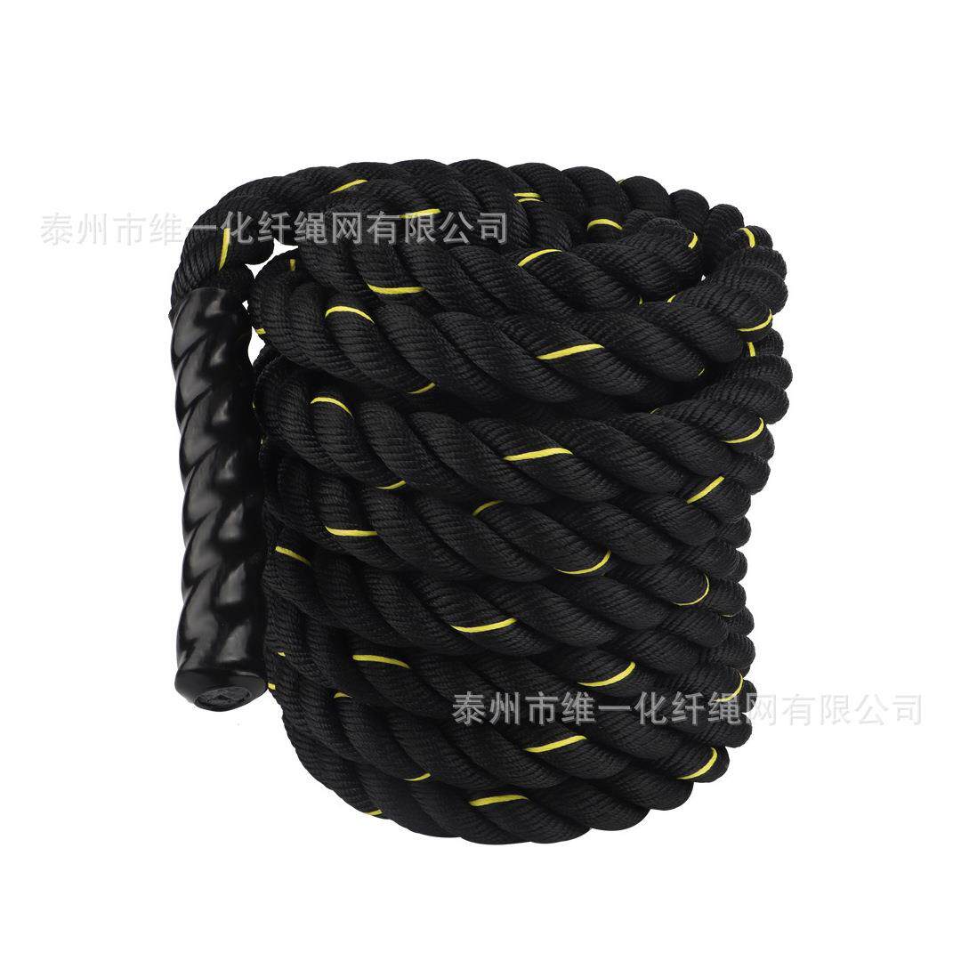 健身房体能训练绳 健身锻炼甩大绳 UFC格斗绳战绳 臂力绳负重跳绳