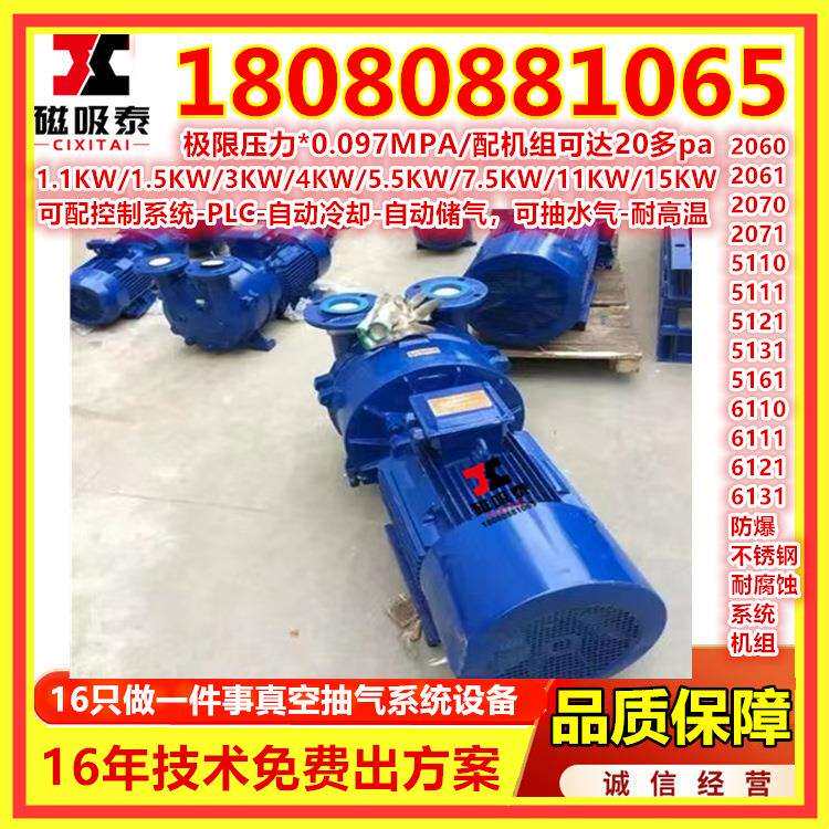 铜叶轮2BV6131水循环真空泵榆林不锈钢无油真空泵电力防腐蚀防爆
