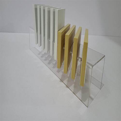 瓷砖小样木地板铝扣板亚克力展示架色板色卡石材样板展架岩板架子