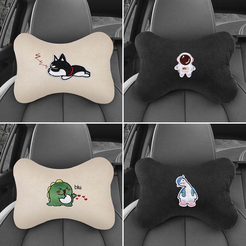 适用吉利星愿车内装饰用品头枕腰靠护颈枕四季通用女熊猫mini腰垫
