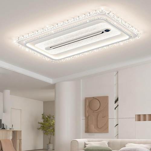 202879新款无叶风扇灯现约大气全光谱护眼5客厅吸顶简灯隐形代吊