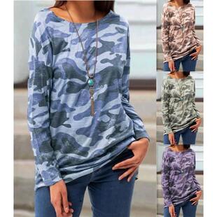 sleeved long shirt大码 T恤 Large 印花长袖 printed