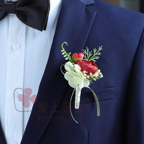 新郎结婚伴郎伴娘婚礼男士西装胸花儿童礼服襟花小主持人西服男童