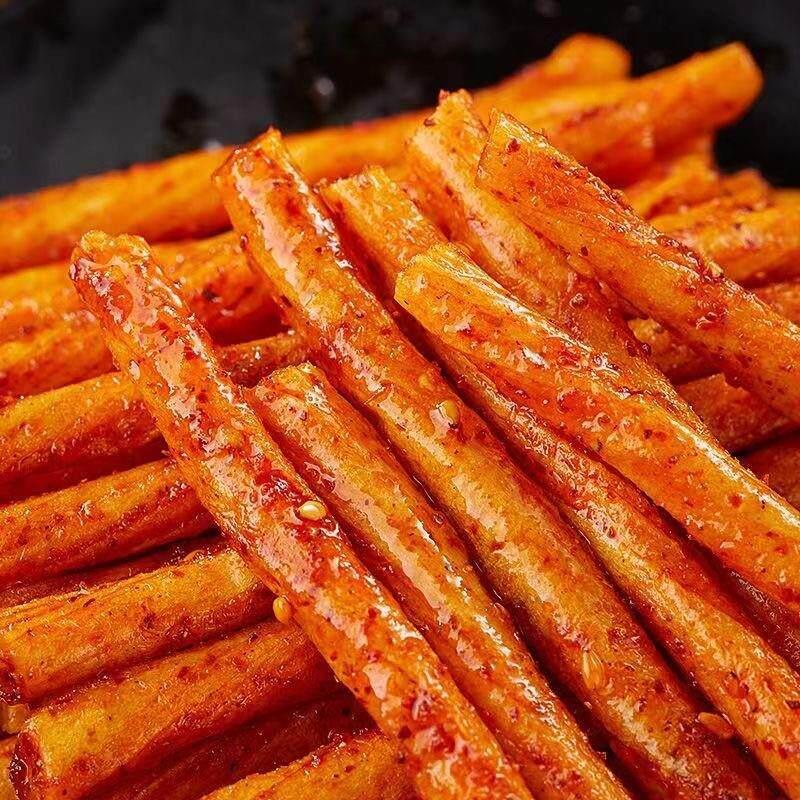 口型童年怀旧谷蛋白牛筋麻辣条整盒素食牛筋豆筋小吃小吃