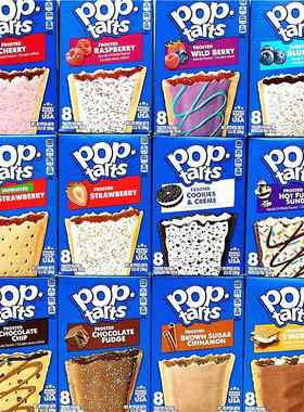 384g Pop Tarts Toaster Pastries美国家乐氏草莓 蓝莓 肉桂馅饼