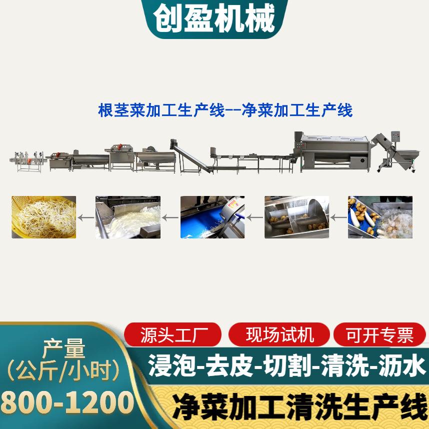 商用臭氧气泡清洗机水果蔬菜肉类药材海鲜清洗设备净菜加工洗菜机