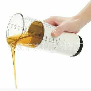 厂家供应热卖塑料旋转可调节量杯带刻度烘焙量杯