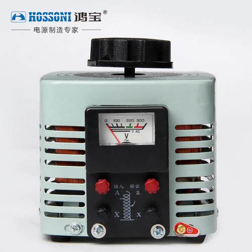 鸿宝500W调压器220V单相全自动家用 可调0V-250V输出小型接触式