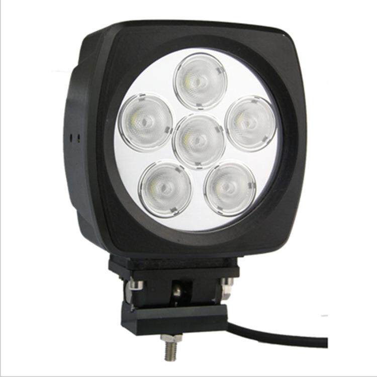 汽车led大灯工作灯5.5寸方型适用60W越野车船舶挖掘机改装射灯