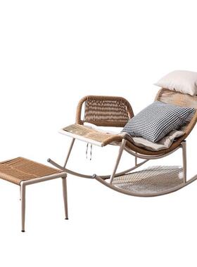 院古户外摇SWZ摇椅躺椅成人用家客厅懒人沙发椅阳台单人藤椅庭复